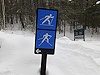 Skiing sign