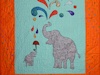 Elephant baby quilt