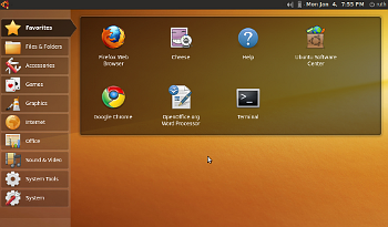 Karmic Koala Ubuntu Netbook Remix desktop