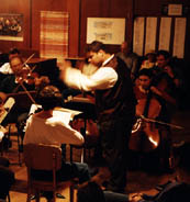 [Orchestra rehearsal]