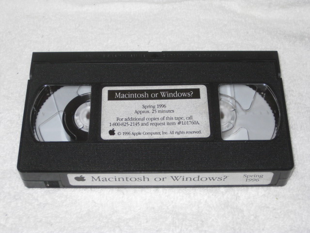 Apple Mac vs. Windows VHS Promo Tape 1
