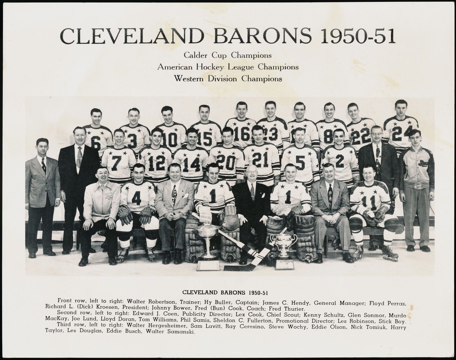 1950-51 Team Photo