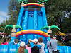 Childrens' inflatable slide