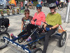 Adam, Lynn & Jane with the quadracycle