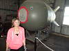 Lynn with a Mark 4 atomic bomb