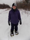 Kathryn snowshoeing