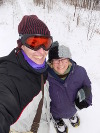 Adam & Kathryn snowshoeing