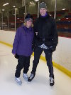 Kathryn & Adam ice skating