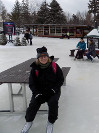 Kathryn at the Fifth Avenue Rest stop on the Rideau Canal