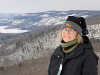 Kathryn at the Champlain Lookout