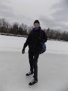 Adam ice skating on the Rideau Canal