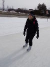 Kathryn ice skating on the Rideau Canal