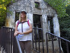 Kathryn at Carbide Wilson's ruins