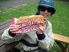 Ruth with her Beavertail at the Tulip Festival