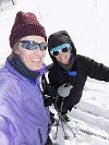 Lynn & Adam skiing
