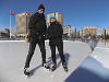 Lynn & Adam ice skating
