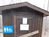 Closed outhouse