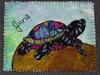 Turtle miniature quilted card